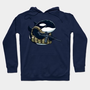 Tactical Orca Majesty Tee: Where Strength Meets Oceanic Elegance Hoodie